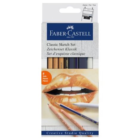 Zestaw do szkicowania Faber-Castell Classic, 6 elementów