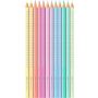 Kredki ołówkowe Faber-Castell Sparkle Pastel, 12 kolorów, opakowanie metalowe - 3