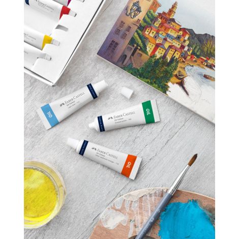 Farby olejne Faber-Castell Creative Studio, 12 kolorów x 9ml - 2