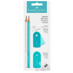 Zestaw szkolny Faber-Castell Sparkle Pearl, Turkusowy