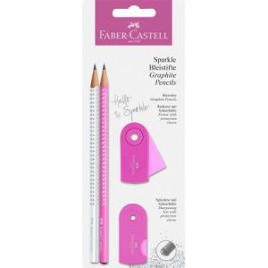 Zestaw szkolny Faber-Castell Sparkle Pearl, Różowy