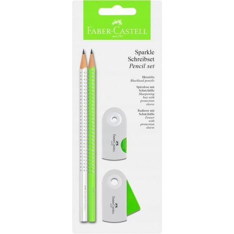 Zestaw szkolny Faber-Castell Sparkle Pearl, Zielony