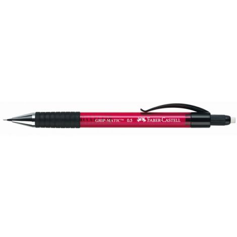 Ołówek automatyczny Faber-Castell Grip-Matic 1375, 0,5 mm, czerwony - 2
