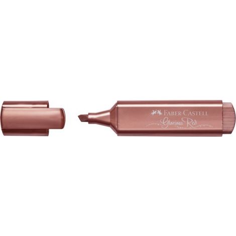 Zakreślacz Faber-Castell 1546 metaliczny, czerwony