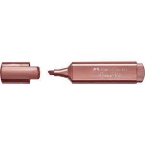 Zakreślacz Faber-Castell 1546 metaliczny, czerwony