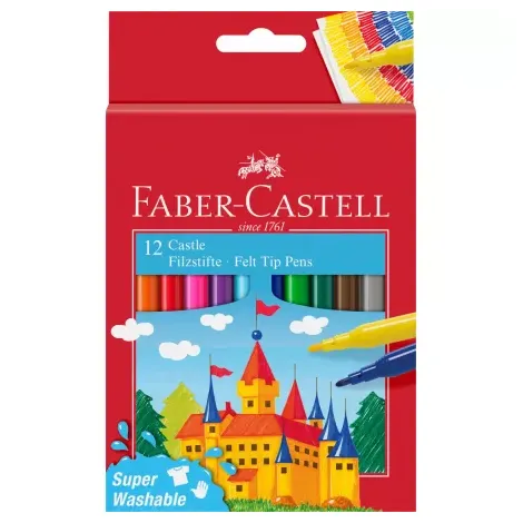 Flamastry Faber-Castell Zamek, 12kol