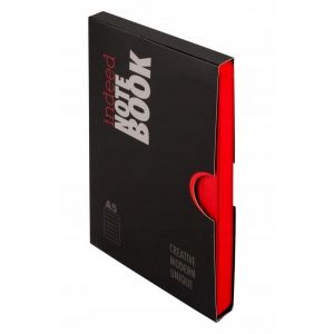 Notes Antra Indeed A5/210/100g linia, Czerwony