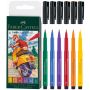 Zestaw pisaków pędzelkowych Faber-Castrell Pitt Artist Pen Colour Wheel, 6 kolorów - 3