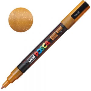 Marker POSCA PC-3ML pomarańczowy brokatowy