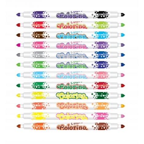 Pisaki dwustronne Colorino Fibre Pens, 24kol - 2