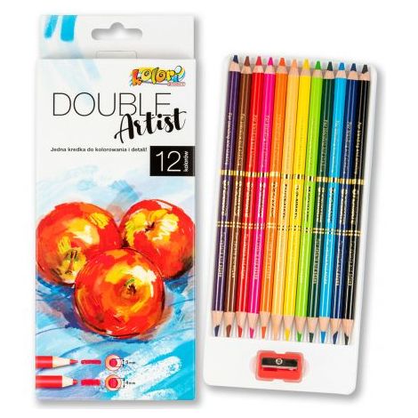 Kredki ołówkowe Penmate Kolori Double Artist dwustronne, 12 kolorów - 2