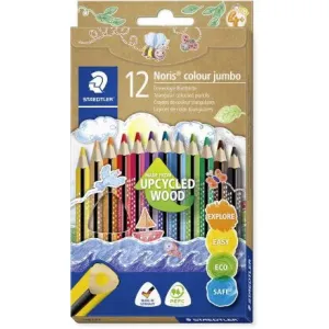 Kredki ołówkowe Staedtler Jumbo Noris Club, 12 kolorów