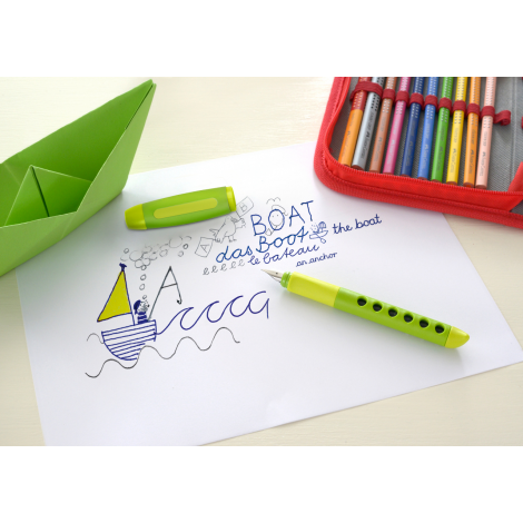 Pióro wieczne Faber-Castell Scribolino dla leworęcznych, Jasnozielone - 5