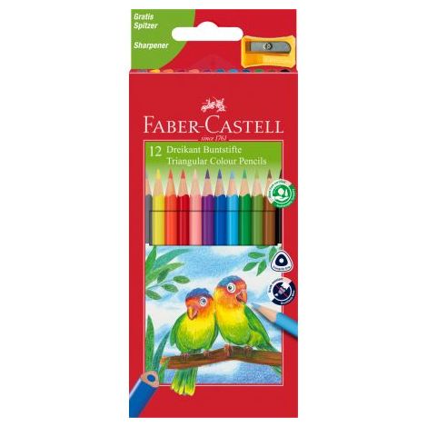 Kredki ołówkowe Faber-Castell Eco Colour, 12 kolorów
