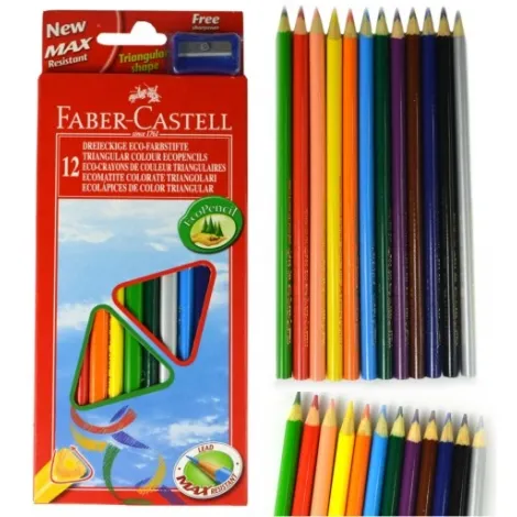 Kredki ołówkowe Faber-Castell Eco Colour, 12 kolorów - 2