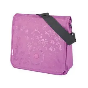 Torba Herlitz na ramię fioletowa w kwiaty
