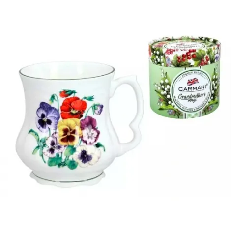 Kubek Babuni Carmani 400ml - Bratki