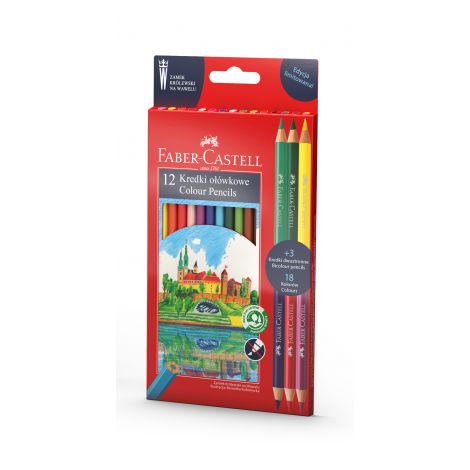 Kredki ołówkowe Faber-Castell Zamek, 15 kolorów - 2