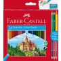Kredki ołówkowe Faber-Castell Zamek sześciokątne, 27 kolorów - 2