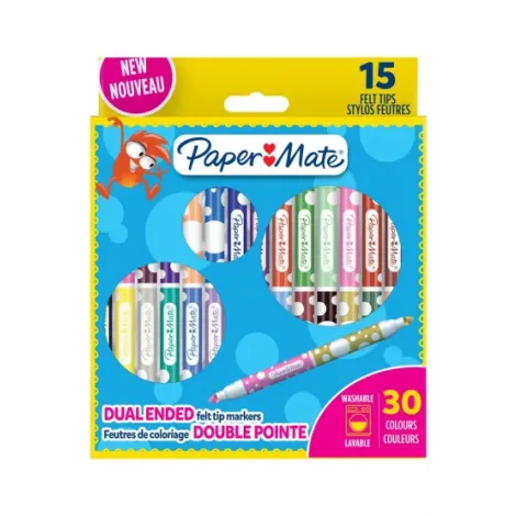 Pisaki PaperMate dwustronne, 30 kol