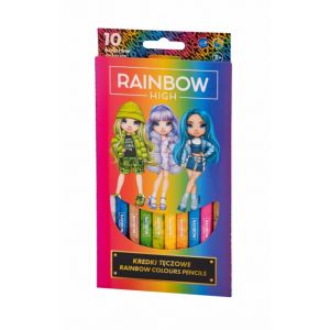 Kredki ołówkowe Astra Rainbow High, 10 kolorów