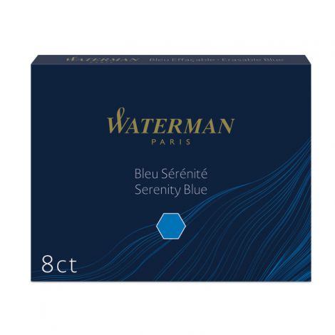 Naboje do Pióra wiecznego Waterman Długie Niebieskie 8szt
