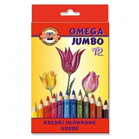 Kredki Koh-i-Noor Omega Jumbo, 12 kolorów