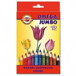 Kredki Koh-i-Noor Omega Jumbo, 12 kolorów