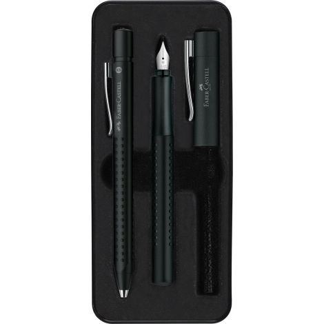 Zestaw Prezentowy Faber-Castell Grip 2011 Pióro + Długopis Black