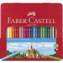 Kredki ołówkowe Faber-Castell sześciokątne, 24 kolory, opakowanie metalowe - 2