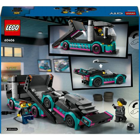 LEGO City 60406 Samochód wyścigowy i laweta - 3