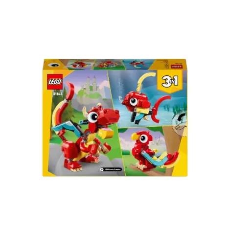 LEGO Creator 31145 3w1 Czerwony smok - 3