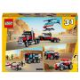 LEGO Creator 31146 3w1 Ciężarówka z platformą i helikopter - 6
