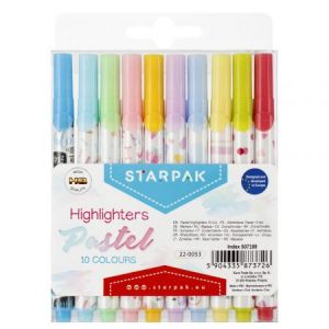 Zakreślacze Starpak Pastel,  10 kolorów