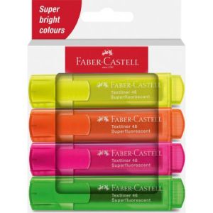 Zakreślacze Faber-Castell 46, 4 kolory