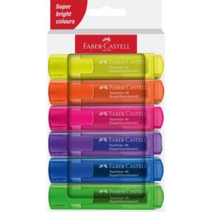 Zakreślacze Faber-Castell 1546, 6 kolorów