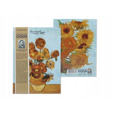 Notes Carmani 13.2x18.3cm/80k linia V. van Gogh - Słoneczniki - 2