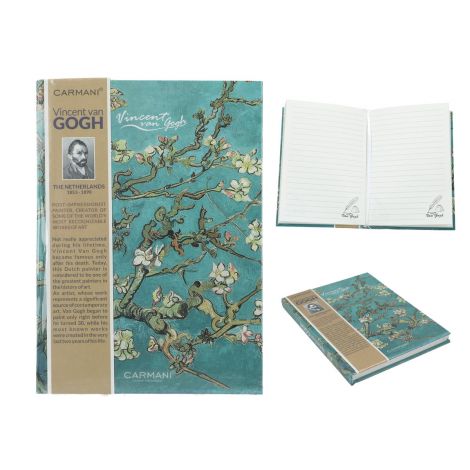 Notes Carmani 13.2x18.3cm/80k linia V. van Gogh - Kwitnący Migdałowiec