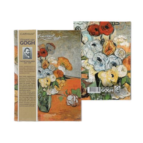 Notes Carmani 13.2x18.3cm/80k linia V. van Gogh - Kwiaty w wazonie - 2