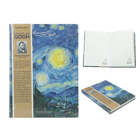 Notes Carmani 13.2x18.3cm/80k linia V. van Gogh - Gwiaździsta Noc