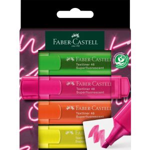 Zakreślacze Faber-Castell 46, 4 kolory