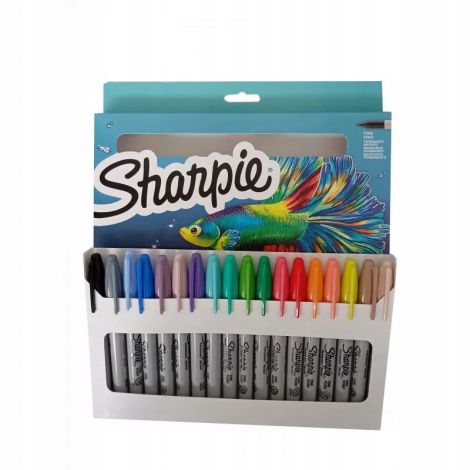 Markery permanentne Sharpie Fine Ryba, 18 kolorów - 2