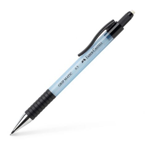 Ołówek automatyczny Faber-Castell Grip-Matic 1375, 0,5 mm, czarno-biały