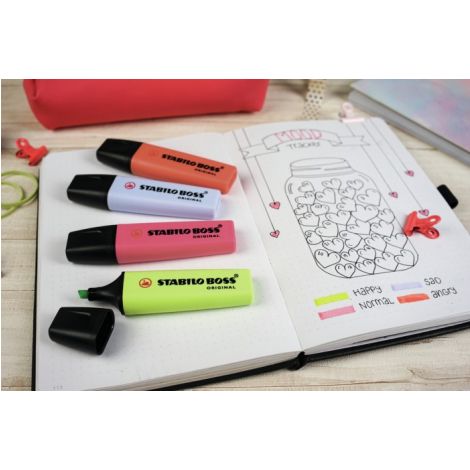 Zestaw Zakreślaczy Stabilo Boss, 4 kolory Pastel Dark - 4