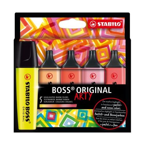 Zestaw Zakreślaczy Stabilo Boss, 5 kolorów Arty