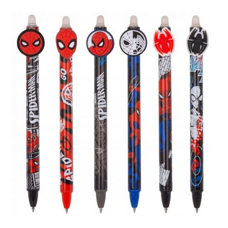 Długopis wymazywalny automatyczny niebieski Spiderman Marvel