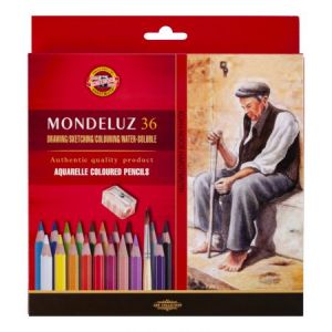 Kredki akwarelowe Koh-i-Noor Mondeluz, 48 kolorów + temperówka