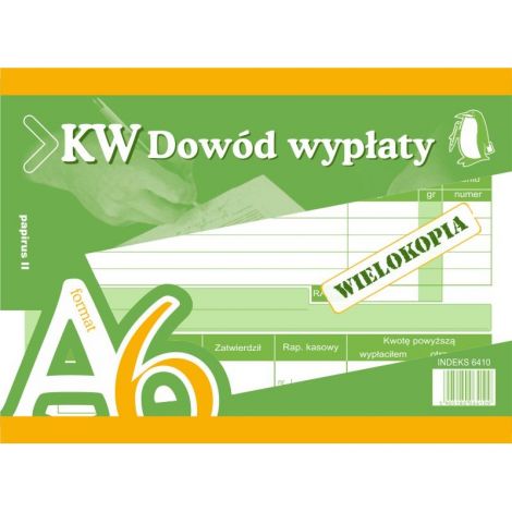 Druk Papirus Dowód Wypłaty A6/60