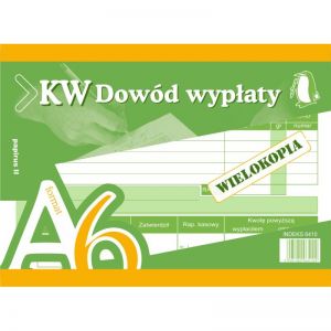 Druk Papirus Dowód Wypłaty A6/60
