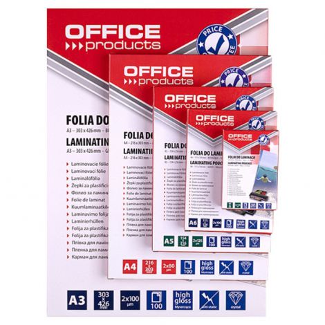 Folia laminacyjna Office arkusz A6/100/80mic